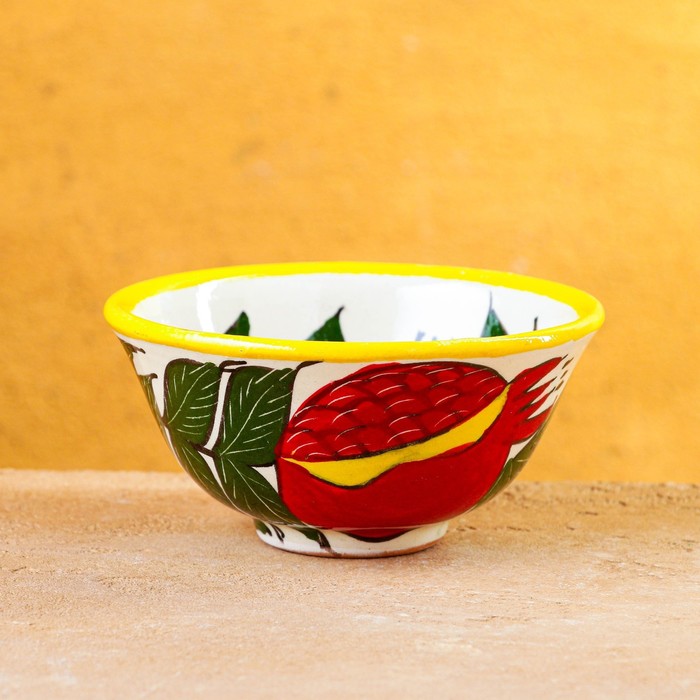 Пиала для чая Риштанская Керамика «Гранат», 200 мл, d=11 см, разноцветная - Фото 1