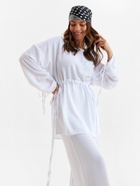 Костюм женский (туника, брюки) MINAKU: Casual Collection цвет белый, размер 54 7666419 - фото 9788280