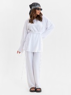 Костюм женский (туника, брюки) MINAKU: Casual Collection цвет белый, размер 54 7666419 - фото 14353791