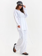 Костюм женский (туника, брюки) MINAKU: Casual Collection цвет белый, размер 54 7666419 - фото 14353792