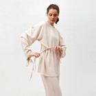 Костюм женский (туника, брюки) MINAKU: Casual Collection цвет бежевый, размер 42 - Фото 4
