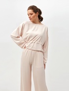 Костюм женский (туника, брюки) MINAKU: Casual Collection, размер 48, бежевый - Фото 5