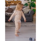 Кофточка и ползунки детские Amarobaby Fashion, рост 92, цвет бежевый - Фото 2
