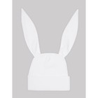 Чепчик (шапочка) детская AMAROBABY Nature essence bunny, молочный, 56 размер 38-40 - Фото 4