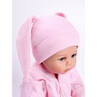 Чепчик (шапочка) детская AMAROBABY Nature essence bunny, розовый, 56 размер 38-40 - Фото 2
