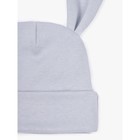 Чепчик (шапочка) детская AMAROBABY Nature essence bunny, серый, 56 размер 38-40 - Фото 5