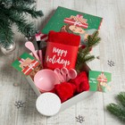 Новогодний подарочный набор Этель "Подарки", полотенце и аксессуары - фото 318916177