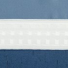 Штора портьерная Этель «Классика», цвет синий, на шторной ленте, 130х300 см, 100% п/э - фото 3875179