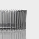 Сахарница стеклянная Доляна «Царская», 250 мл, 10,5×13 см, цвет серый - Фото 3