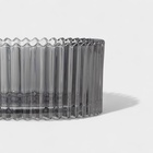 Сахарница Доляна «Царская», 250 мл, 10.5×13 см, стекло, серая - Фото 3