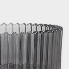 Сахарница Доляна «Царская», 250 мл, 10.5×13 см, стекло, серая - Фото 4