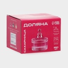 Сахарница Доляна «Царская», 250 мл, 10.5×13 см, стекло, серая - Фото 6