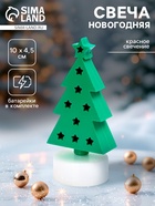 Свеча новогодняя светодиодная «Ёлочка», МИКС - Фото 1