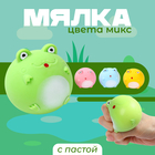 Мялка «Лягушка» с пастой, цвета МИКС - фото 318916436