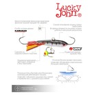 Балансир Lucky John CLASSIC 4 + тройник, 4 см, цвет 12HRT блистер - Фото 5