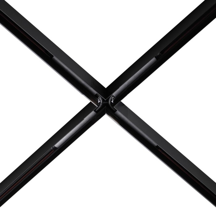 Коннектор X-образный FLUM, цвет чёрный - фото 1908921658