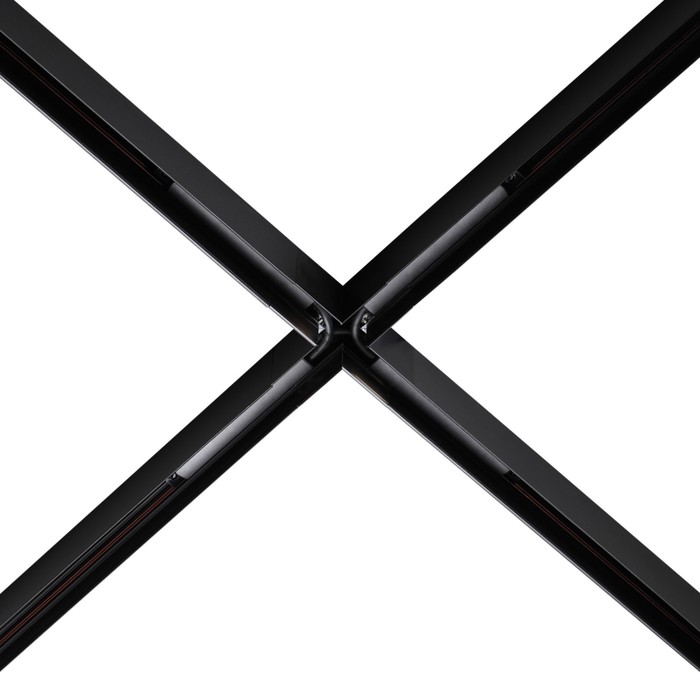 Коннектор X-образный FLUM, цвет чёрный - фото 1908921661