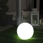 Светодиодный шар Minge, 30 см, IP65, 220 В, свечение белое - фото 4225600