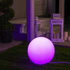 Светодиодный шар Minge, 20 см, IP65, 220 В, свечение RGB - Фото 2