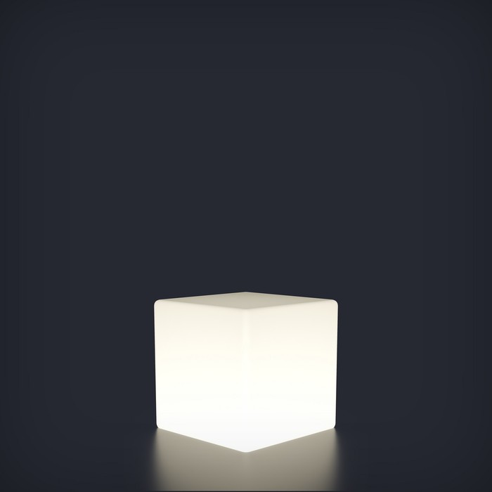 Светодиодный куб Piazza, 20 см, IP65, 220 В, свечение белое - фото 1907460700