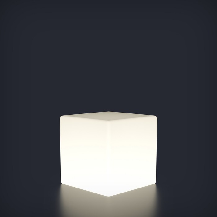 Светодиодный куб Piazza, 30 см, IP65, 220 В, свечение белое - фото 1907460703