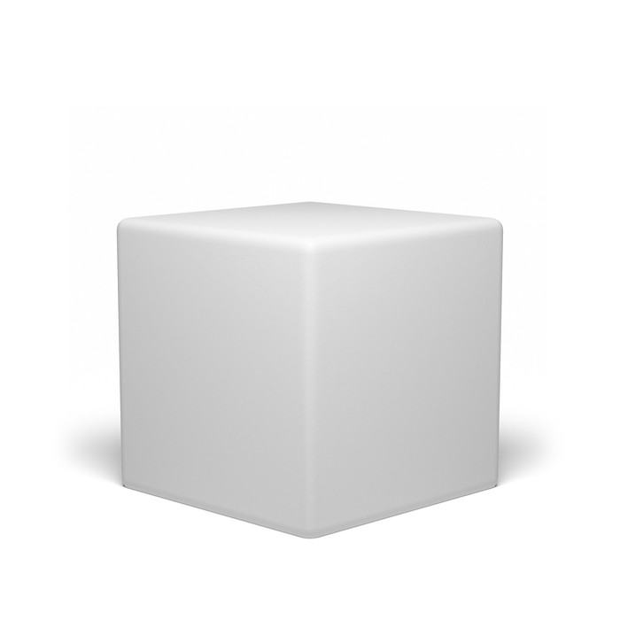 Светодиодный куб Piazza, 50 см, IP65, аккумулятор, свечение RGB - фото 1907460740