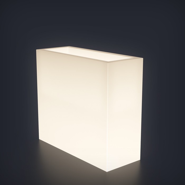 Светодиодное кашпо High S, 90 × 71 × 31 см, IP65, 220 В, свечение белое - Фото 1