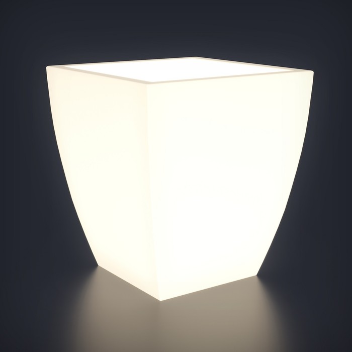Светодиодное кашпо Linea L, 72 × 136 × 72 см, IP65, 220 В, свечение белое - фото 1907460907
