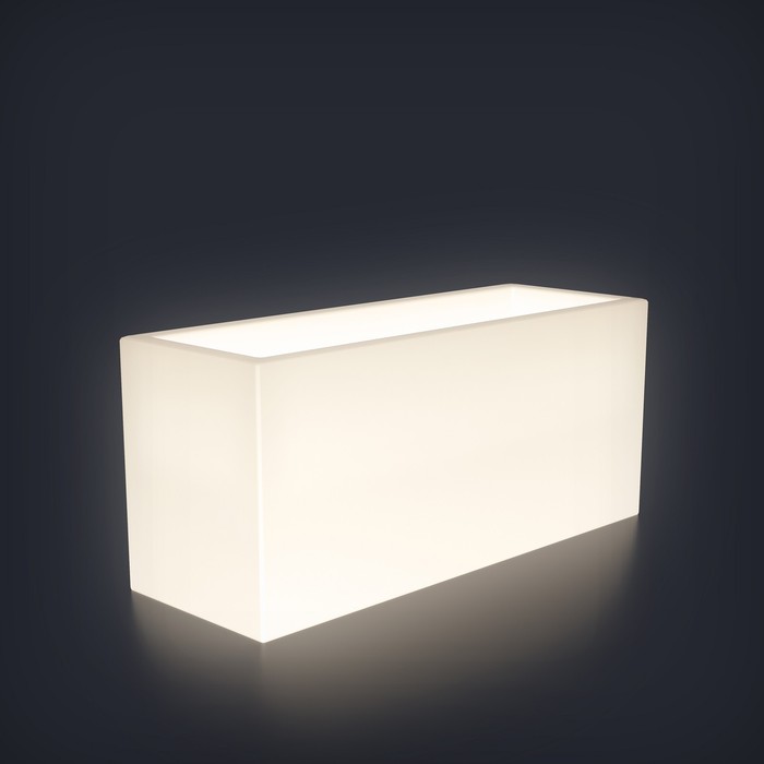 Светодиодное кашпо Horizont S, 78.5 × 32 × 31 см, IP65, 220 В, свечение белое - Фото 1