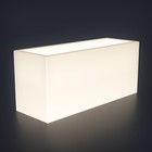 Светодиодное кашпо Horizont L, 127 × 56 × 45 см, IP65, 220 В, свечение белое - фото 4225950