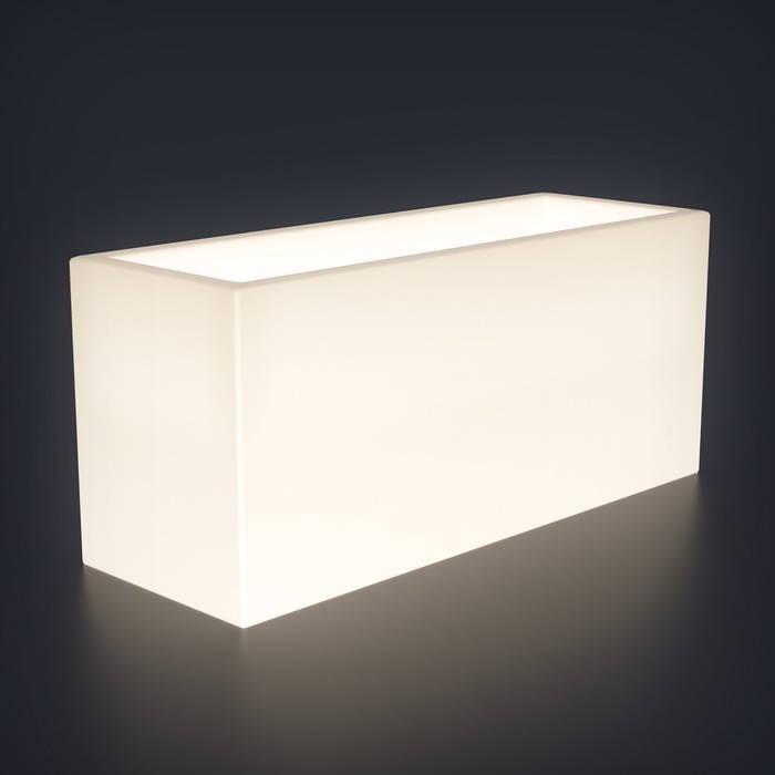 Светодиодное кашпо Horizont L, 127 × 56 × 45 см, IP65, 220 В, свечение белое - фото 1907460943