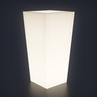 Светодиодное кашпо Quadrum XL, 40 × 90 × 40 см, IP65, 220 В, свечение белое - фото 4226044