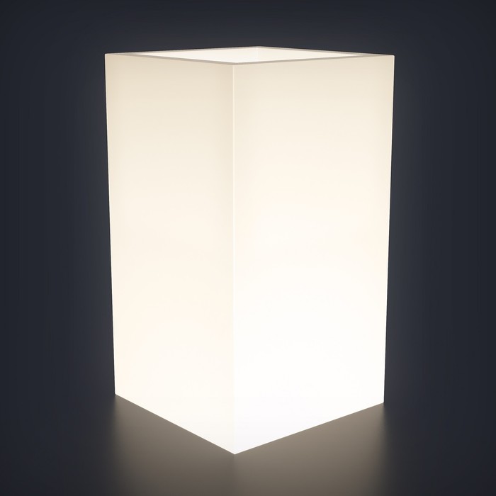 Светодиодное кашпо Vertical S, 31 × 70 × 31 см, IP65, 220 В, свечение белое