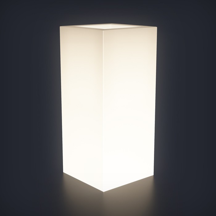 Светодиодное кашпо Vertical L, 31 × 90 × 31 см, IP65, 220 В, свечение белое - Фото 1