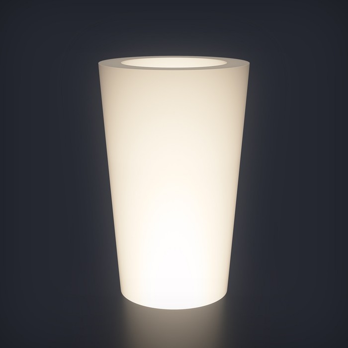 Светодиодное кашпо Cone M, 69 × 109.5 × 69 см, IP65, 220 В, свечение белое - фото 1907461097