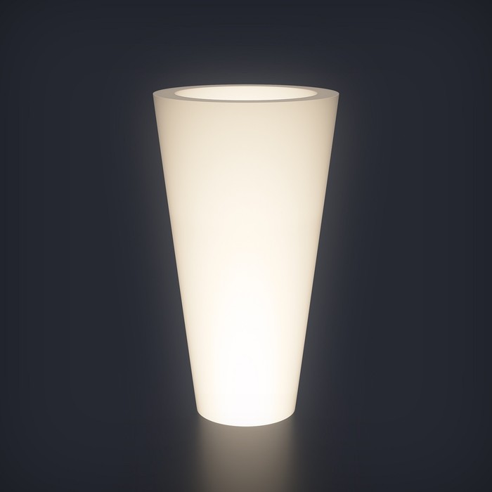 Светодиодное кашпо Cone L, 60 × 108 × 60 см, IP65, 220 В, свечение белое - фото 1907461109