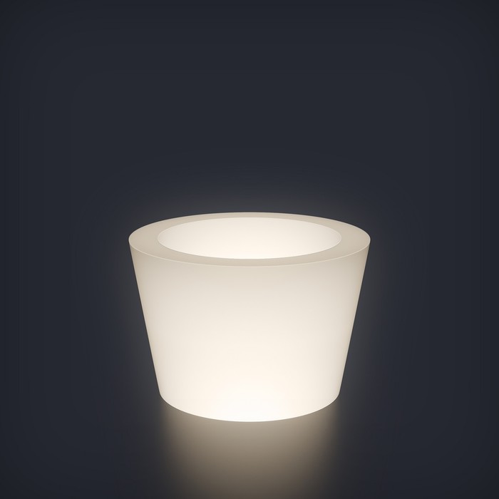 Светодиодное кашпо Cone mini, 79 × 52.5 × 79 см, IP65, 220 В, свечение белое - фото 1907461120