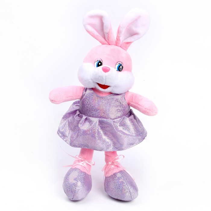 Мягкая игрушка «Зайка в розовом платье», 16 см - Фото 1