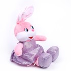 Мягкая игрушка «Зайка в розовом платье», 16 см - фото 4354057