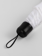 Зонт механический «Однотонный», 3 сложения, 8 спиц, R=48/55 см, d=96 см, белый - Фото 3