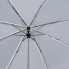 Зонт механический «Однотонный», 3 сложения, 8 спиц, R = 48 см, цвет белый - Фото 7