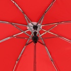 Зонт механический «Однотонный», 3 сложения, 8 спиц, R = 48/55 см, D = 110 см, цвет красный - Фото 7