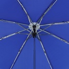 Зонт механический «Однотонный», 3 сложения, 8 спиц, R = 48 см, цвет синий - Фото 7