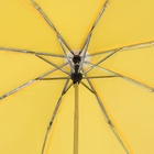 Зонт механический «Однотонный», 3 сложения, 8 спиц, R = 48 см, цвет жёлтый - Фото 7