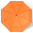 Зонт механический «Однотонный», 3 сложения, 8 спиц, R = 48 см, цвет оранжевый - Фото 6