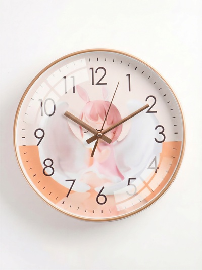 Часы настенные детские «Ангелочек», плавный ход, d-30 см