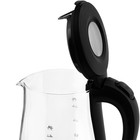 Чайник электрический Vitek VT-7077 MC, стекло, 1.7 л, 2200 Вт, чёрно-серебристый - фото 51335358 Чайник электрический Vitek VT-7077 MC, стекло, 1.7 л, 2200 Вт, чёрно-серебристый - фото 51335358