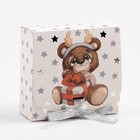 Подарочный Набор новогодних полотенец "Этель" «Мишутка НГ», 30х30 см-2 штуки, 100% хлопок - фото 33378779