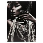 Картина-холст на подрамнике "Королева Африки" 50х70 см - фото 4295215
