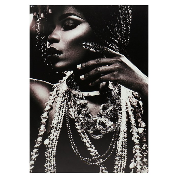 Картина-холст на подрамнике "Королева Африки" 50х70 см - Фото 1